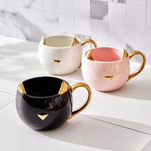 루이앤탑펠 고양이 집사 디자인컵, 핑크