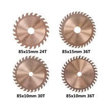 밴드쏘 각도 절단기 목공 공구XCAN-원형 톱 블레이드 85x10mm 24T 30T 36T TiCN 코팅 목재 미니 TCT 톱날, 01 85x10mm 24T