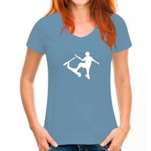 스턴트 스쿠터 두발 묘기 킥보드 Man T Shirts Stunt Scooter Funny 코튼 탑 플러스 사이즈 For Tee Crew N, 12 WoMen Haze blue_03 S