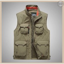 차쿠 남성 작업복 조끼 봄 가을 민소매 낚시 등산 빅사이즈 자켓