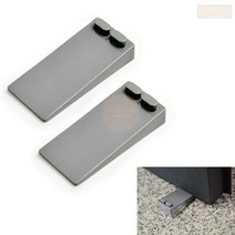 2p 회색 문닫힘 방지 도어 스토퍼 완충 용품 끼우개 고임목 고인목