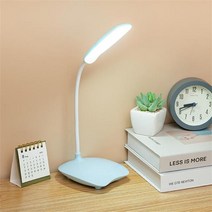 LED 눈 보호 책 야간 조명 조절 가능한 미니 온 공부 책상 램프 배터리/충전식 전원 침실 독서등, 07 B03 Rechargeable