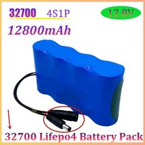 인산철 배터리 파워뱅크 41 32700 리튬 철 인산염 팩 128 4 40 밸런스드 전기 보트 자전거 12 백업, 14.6A 2A charger