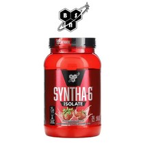 BSN 비에스엔 신타6 아이솔레이트 딸기 밀크쉐이크 분리유청 단백질 WPI 프로틴 파우더 912g, 1개