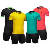 노브랜드 축구 경기 하프집업 심판 레프리 저지 축구유니폼 심판복 상하 세트 A001, 블랙