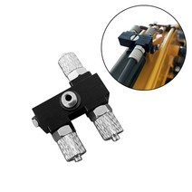 112 rc 굴삭기 불도저 자동차 부품의 유압 실린더 용 3 채널 cnc 금속 커넥터, 두 번째 팔을 위해