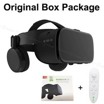 3d안경 vr기계 vr기기 보보 z6 무선 가상 현실 스마트폰 immersive 스테레오 헤드셋 판지 for iphone android, 협력사, 흰색 035