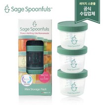 [세이지 스푼풀] (세이지스푼풀)PP 이유식용기 120ml 3P/유리 이유식용기/이유식식기, 제품선택:PP 120ml 3P, 상세 설명 참조