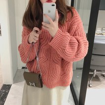 라라벨 여성 펀칭 니트 봄 가을 데일리 펀칭니트