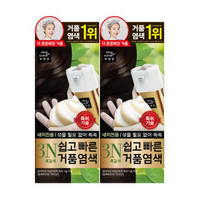 미쟝센 쉽고 빠른 거품 염색 새치전용, 3N 흑갈색, 12개