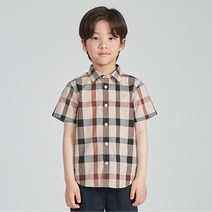 닥스 리틀 닥스키즈 하우스체크 반팔 셔츠 DTM10XS01M BG