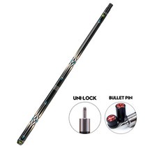 당구 큐대 3쿠션 고급 개인큐 탄소 섬유 풀 큐 팁 스틱 방사형 조인트 기술 전문, 12.5mm, 단일 엉덩이 7