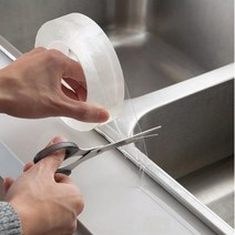 에버굿즈 투명 방수테이프 곰팡이 오염 방지, 폭3cm x 길이3m, 3개