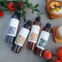 김순식 무농약 원료로 만든 천연발효 수제 청 3종 5종 선물세트 효소 발효액 액기스 홈카페, 따담선물세트3호(3종세트)