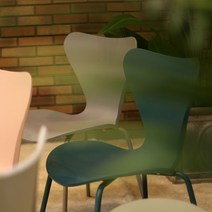 가구앤하우스 줄리엣 플라스틱 디자인 업소용 카페 식당 식탁 의자 (8colours), 줄리엣 체어 (오션블루)