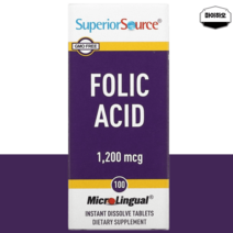 슈페리어 임산부엽산 임신 준비 엽산 1200 mcg 100정