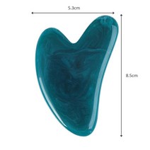 얼굴 괄사 마사지 구아샤 스크레이퍼 보드 스파 과샤 스톤 스킨 스크레이핑 리프팅 링클 리무버 페이스 눈 목 등 바디 도구, [01] Blue