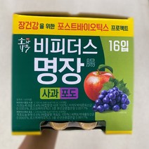 동원 비피더스 명장 사과 포도맛 125ml x 16개입, 1개