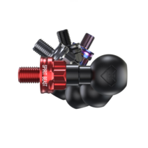 볼트형 볼마운트 CNC 알루미늄 백미러/ 사이드미러/ 핸들크로스바/ 멀티바 거치대, 레드