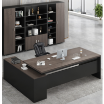 사장 중역 ceo 책상 임원 팀장 수퍼바이저 고급, 그레이오크 총길이 180 탁상폭 80