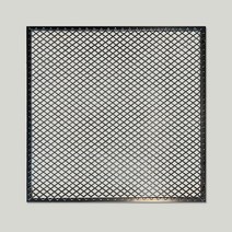 더웨스트 인테리어 메쉬망 철망 메탈라스 매쉬망 익스펜디드메탈 벽걸이 망, 블랙 100cm X 100cm