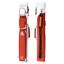 당구 큐케이스 가방 KONLLEN-케이스 당구 6 홀 2x4 큐 케이스 2 개 하대 4 샤프트 풀 하드 백 86cm 액세서, 02 red