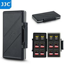 JJC 24 슬롯 방수 메모리 카드 케이스 홀더 주최자 지갑 12 SD 12 CFexpress Type-A 카드 보관함 키퍼 수호자