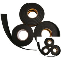 EVA 단면 스폰지테이프 흑색 폭 10MM 두께선택 폼테이프 소음방지테이프, 두께5mm