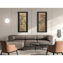 학록.학귀도 십장생 2폭 세트 민화 도안 / 민화 그리기 원데이클래스 취미 수업자료, 대형, 학록.학귀도 (2)