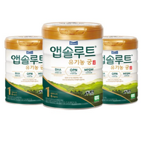 앱솔루트 자연의 선물 유기농 궁 분유 1단계, 3개, 800g