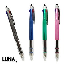 루나 UV3색 스마트터치펜 0.7mm 신형니들펜 독일잉크 잘써지고 샤이니한 나만의 특별한 삼색볼펜, 20개, 랜덤발송
