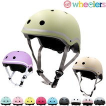 wheelers 유아 아동 주니어 인라인 킥보드 스포츠 안전모 헬멧 S-XL, 화이트핑크