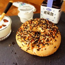히피스베이글 통밀에브리띵 베이글 비건 채식 건강빵, 1개