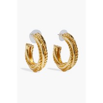 BEN-AMUN 벤 아문 24-karat gold-plated hoop 귀걸이139179