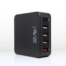 UM2 QC30C new C타입 PD 여행용 가정용 멀티 고속 충전기 노트북 30W 5포트 동시충전, 1개, 멀티 고속충전기 QC30Cnew(블랙)