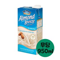 아몬드브리즈 언스위트 950ml(무당), 3개, 950ml