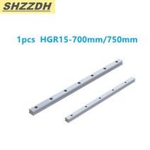 가이드레일 HGR15 길이 700mm 750mm 사각 선형 가이드 HGH15CA/플랜지 HGW15CC CNC 조각 기계 1 피, HGR15_700mm