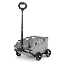 소형견 애완용 유모차 개 고양이 외출 웨건, 그레이