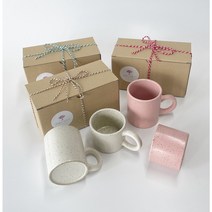 크림 도자기 링 머그컵 - 홈카페 매트 무광 아메리카노 믹스커피잔 세트 선물용, 1 베이지(S) 2P