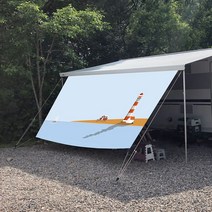 캠핑 카라반 차량용 자동차 차량 심지 대형 타프 사이드 월 어닝 가림막 (주문제작 가능), 4.5M (심지5mm)