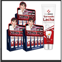 폴메디슨 토네이도 라차 치약 5개입 세트, 100g, 9개