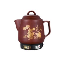자동 한약 달임냄비 6L 탕약기 다림중탕기 추출기, 브라운 5L 옥타코어 비프음 나노 논스틱 팬