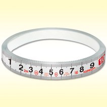 코메론 메저밴드 접착줄자 3.5M (양면테이프 눈금자 도면 1급 정밀한 눈금 치수, KMF-35