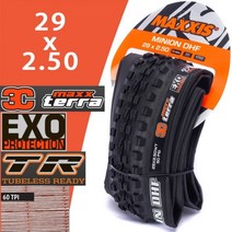 자전거 티타늄 접이식 maxxis minion dhfm301ru 튜브리스 내리막 타이어 산악 26x2.3 27.5x2.3 29x2.3 29x2.5, 29x2.5 3ct 엑소 tr