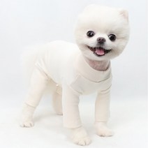 앙드레멍 강아지 목폴라 기모 올인원 (포메라니안 옷 봄 가을 겨울 소형견 S-XL), 핑크