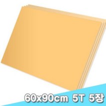 대원 양면칼라폼보드/시안보드 60x90cm 5T 5장 (5mm A1크기), F-113