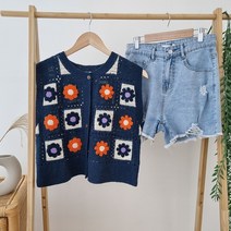 [Shop526]데이지 손뜨개 조끼