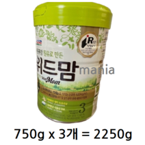 파스퇴르 위드맘 분유 3단계, 2250g, 5개