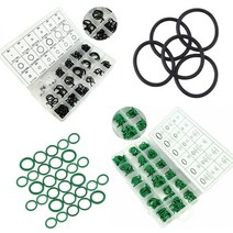 225/270 개/상자 NBR 씰 링 키트 두께 1mm-4mm 니트릴 고무 NBR O-링 가스켓 씰링 링 O 링 고무, 초록270