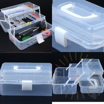 단디 3단 투명 멀티 공구함 가정용공구함, 소